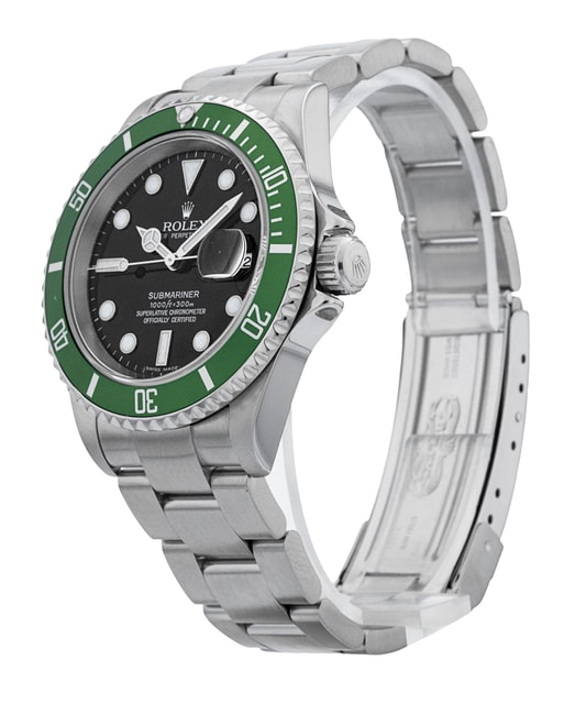 Rolex Submariner 16610 LV Flat Four Image 2